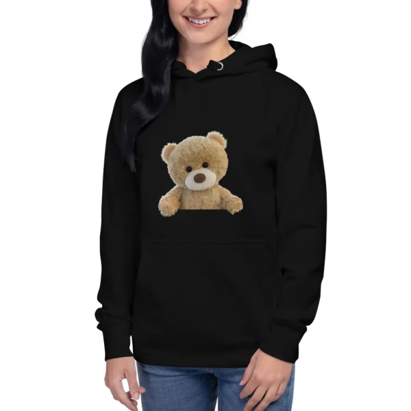 Soft & Fluffy Peek-a-Boo Teddy 3D Unisex Hoodie